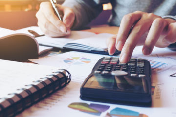 Man doing calculations.