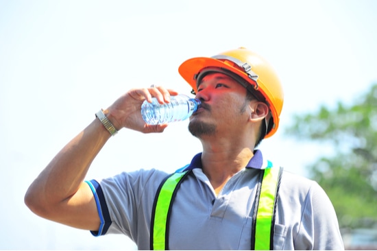 heat illness prevention by drinking water