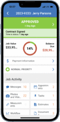 Screenshot of the AccuLynx Field App