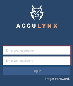 acculynx sign in on app