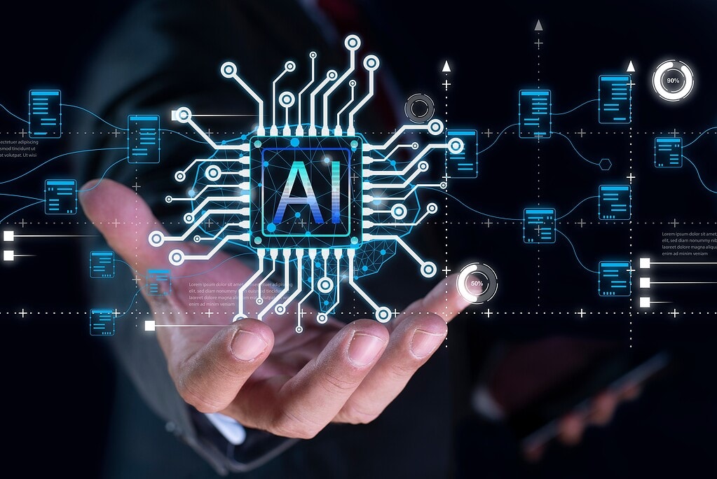 Person using AI to enhance processes
